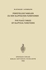 Buchcover Fünfstellige Tabellen zu den Elliptischen Funktionen / Five Place Tables of Elliptical Functions: Dargestellt Mittels de