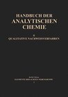 Buchcover Elemente der Achten Nebengruppe I: Eisen · Kobalt · Nickel (Handbuch der analytischen Chemie Handbook of Analytical Chem