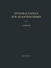 Buchcover Integraltafeln zur Quantenchemie I