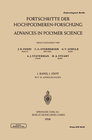 Buchcover Fortschritte der Hochpolymeren-Forschung / Advances in Polymer Science