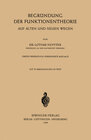 Buchcover Begründung der Funktionentheorie
