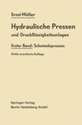 Buchcover Hydraulische Pressen und Druckflüssigkeitsanlagen