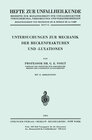 Buchcover Untersuchungen zur Mechanik der Beckenfrakturen und -Luxationen