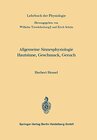 Buchcover Allgemeine Sinnesphysiologie Hautsinne, Geschmack, Geruch (Lehrbuch der Physiologie)