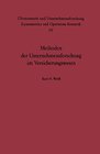 Buchcover Methoden der Unternehmensforschung im Versicherungswesen