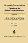 Buchcover Advances in Polymer Science / Fortschritte der Hochpolymeren-Forschung