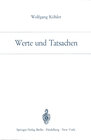 Buchcover Werte und Tatsachen