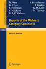 Buchcover Reports of the Midwest Category Seminar III