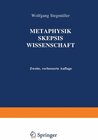 Buchcover Metaphysik Skepsis Wissenschaft