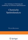 Buchcover Chemische Spektralanalyse