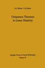 Buchcover Uniqueness Theorems in Linear Elasticity