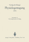 Buchcover Vorträge der Erlanger Physiologentagung 1970