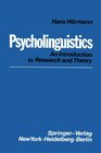 Buchcover Psycholinguistics