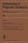 Buchcover Advances in Polymer Science