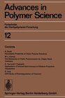 Buchcover Advances in Polymer Science
