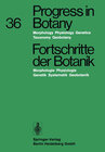 Buchcover Fortschritte der Botanik
