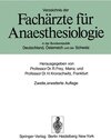 Buchcover Verzeichnis der Fachärzte für Anaesthesiologie in der Bundesrepublik Deutschland, Österreich und der Schweiz