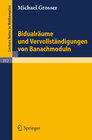 Buchcover Bidualräume und Vervollständigungen von Banachmoduln