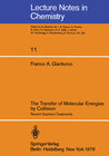 Buchcover The Transfer of Molecular Energies by Collision: Recent Quantum Treatments