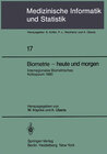 Buchcover Biometrie — heute und morgen