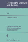 Buchcover Effizienzanalysen von Gesundheitsprojekten