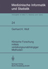 Buchcover Klinische Forschung mittels verteilungsunabhängiger Methoden