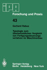 Buchcover Typologie zum überbetrieblichen Vergleich von Fertigungssteuerungsverfahren im Maschinenbau