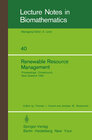 Buchcover Renewable Resource Management
