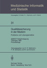 Buchcover Qualitätssicherung in der Medizin, Probleme und Lösungsansätze