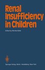 Buchcover Renal Insufficiency in Children
