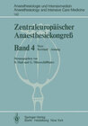 Buchcover Zentraleuropäischer Anaesthesiekongreß