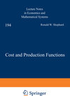Buchcover Cost and Production Functions