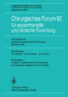 Buchcover Chirurgisches Forum’82 für experimentelle und klinische Forschung