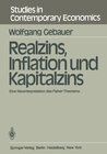 Buchcover Realzins, Inflation und Kapitalzins