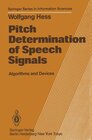 Buchcover Pitch Determination of Speech Signals