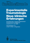 Buchcover Experimentelle Traumatologie Neue klinische Erfahrungen