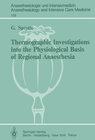Buchcover Thermographic Investigations into the Physiological Basis of Regional Anaesthesia