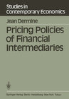 Buchcover Pricing Policies of Financial Intermediaries