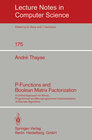 Buchcover P-Functions and Boolean Matrix Factorization