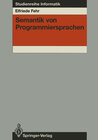 Buchcover Semantik von Programmiersprachen