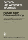 Buchcover Planung in der Datenverarbeitung