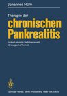 Buchcover Therapie der chronischen Pankreatitis