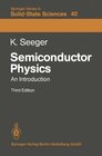 Buchcover Semiconductor Physics