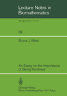 Buchcover An Essay on the Importance of Being Nonlinear