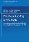 Buchcover Peripheral Auditory Mechanisms