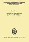Buchcover Beiträge zur Strukturtheorie der Grothendieck-Räume