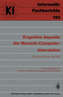 Buchcover Kognitive Aspekte der Mensch-Computer-Interaktion