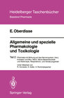 Buchcover Allgemeine und spezielle Pharmakologie und Toxikologie