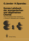 Buchcover Kurzes Lehrbuch der anorganischen und allgemeinen Chemie