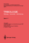 Buchcover Elastohydrodynamik, Meß- und Prüfverfahren, Bearbeitungsverfahren, Konstruktive Gestaltung